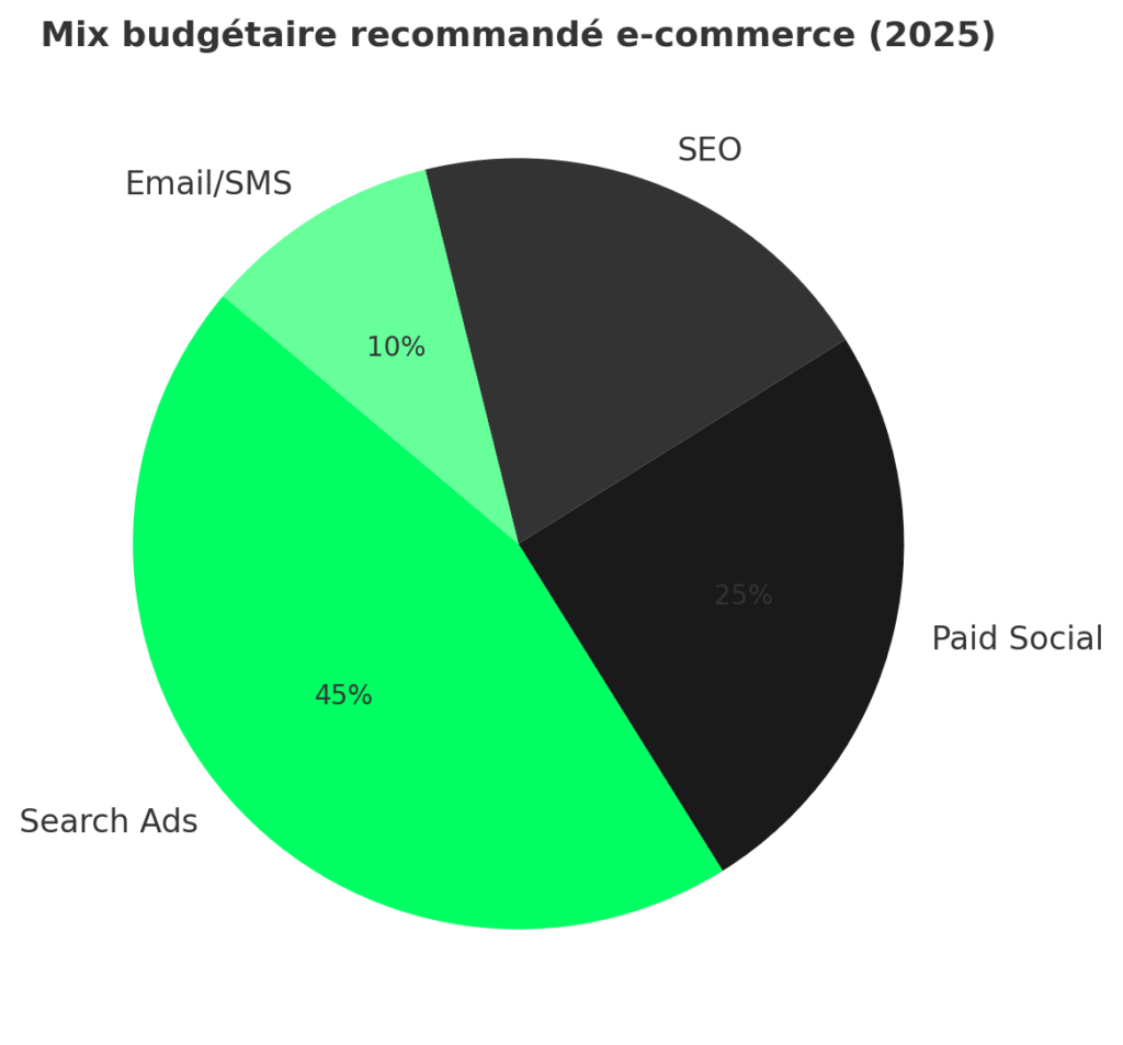 Budget idéal markjeting digital 2025